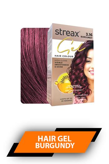 Streax Hair Gel Burgundy 3.16
